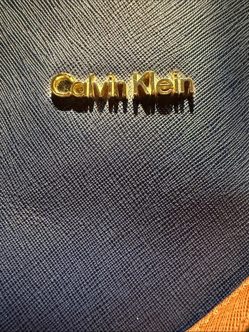 Calvin Klein Navy, Cream & Brown Tote